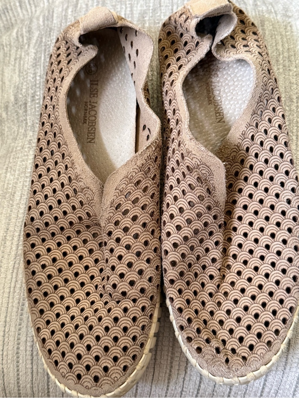 Ilse Jacobsen Tulip 139 Perforated Flats Size 36 US 6 - Picture 1 of 3